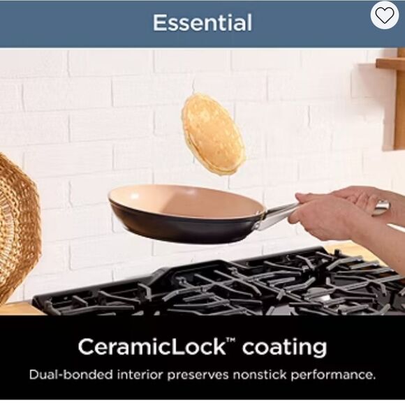 Ninja Extended Life Ceramic Non-Stick 9 1/2" Fry Pan - Picture 5 of 13